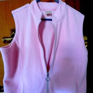 Perfect condition zip down pink fleece vest